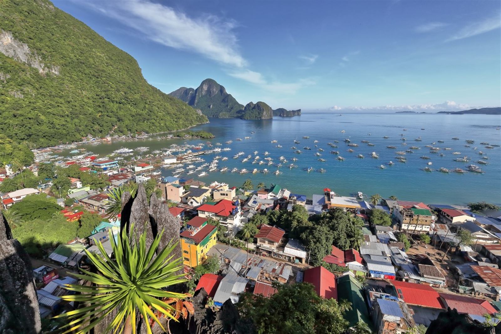 El Nido Blick auf die Stadt - Insel Palawan